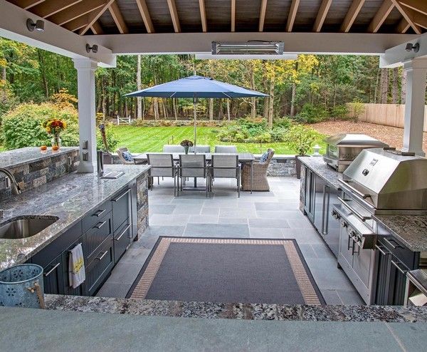 outdoor granite kitchen worktop