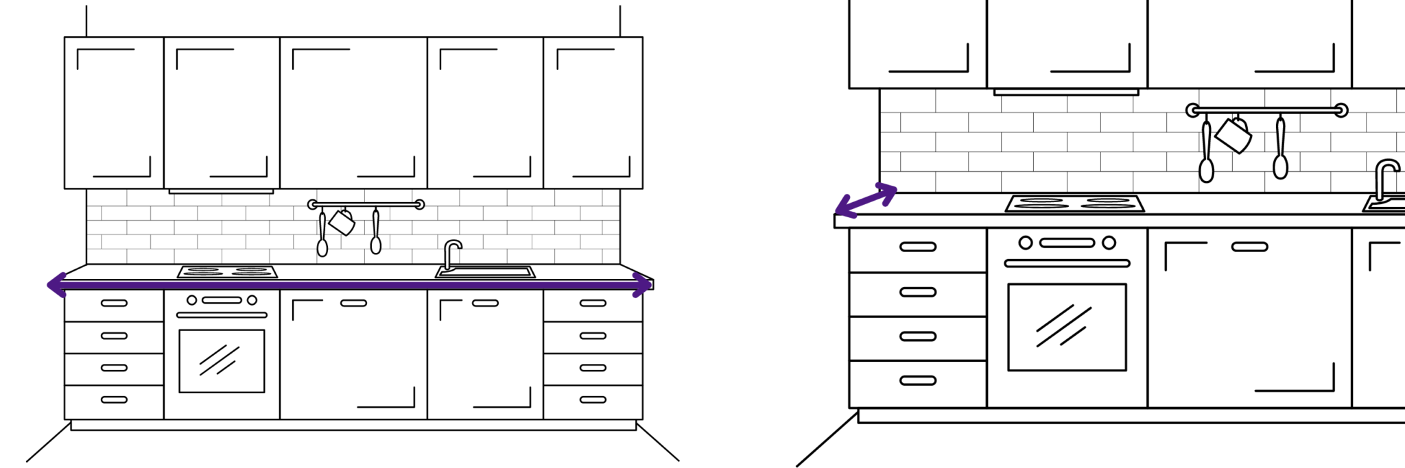 How to measure your worktops - Quartz Kitchen