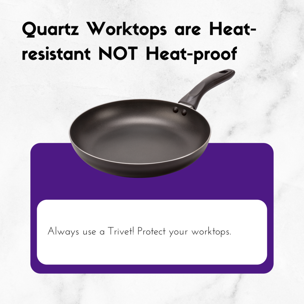 Quartz Kitchen - Heat resistant worktops